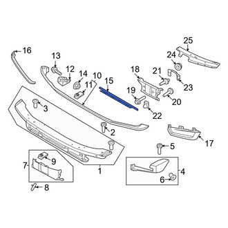 Ford OE - Front Center Bumper Face Bar Reinforcement Beam