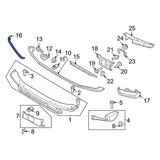 Ford OE - Front Right Upper Valance Panel