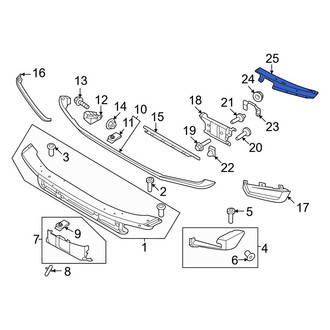 Ford OE - Front Right Bumper Face Bar Reinforcement Beam