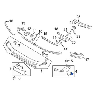 Ford OE - Bumper Face Bar Nut