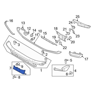 Ford OE - Front Bumper Cover Spacer Panel