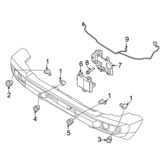 Ford OE - Front Bumper - Electrical Components (With Modular)