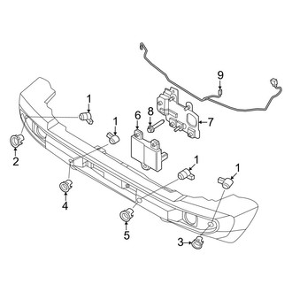 Ford OE - Front Bumper - Electrical Components (With Modular), (Raptor)