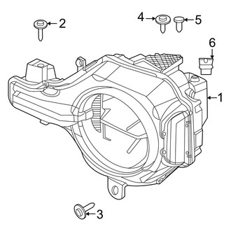 Ford OE - Front Lamps - Headlamp Components (W/O Leveling), (Base / Big Bend / Black Diamond)