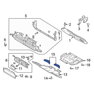 Ford OE - Left Radiator Support Air Duct
