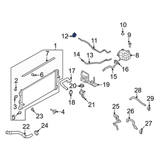 Ford OE - Engine Coolant Reservoir Hose Clamp