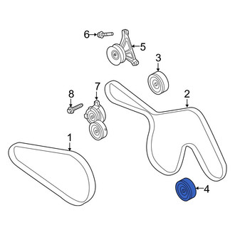 Ford OE - Lower Accessory Drive Belt Idler Pulley