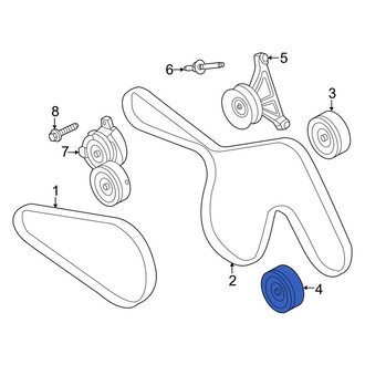 Ford OE - Lower Accessory Drive Belt Idler Pulley
