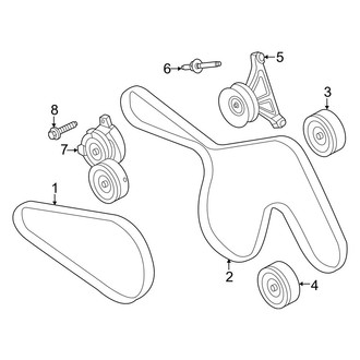 Ford OE - Cooling - Belts & Pulleys (3.0L)