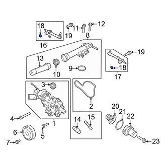 Ford OE - Engine Coolant Pipe Gasket
