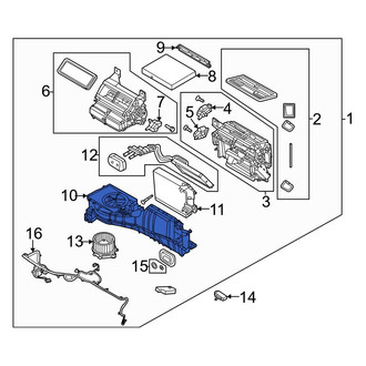 Ford OE - HVAC Blower Motor Housing