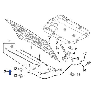 Ford OE - Front Hood Stop Buffer