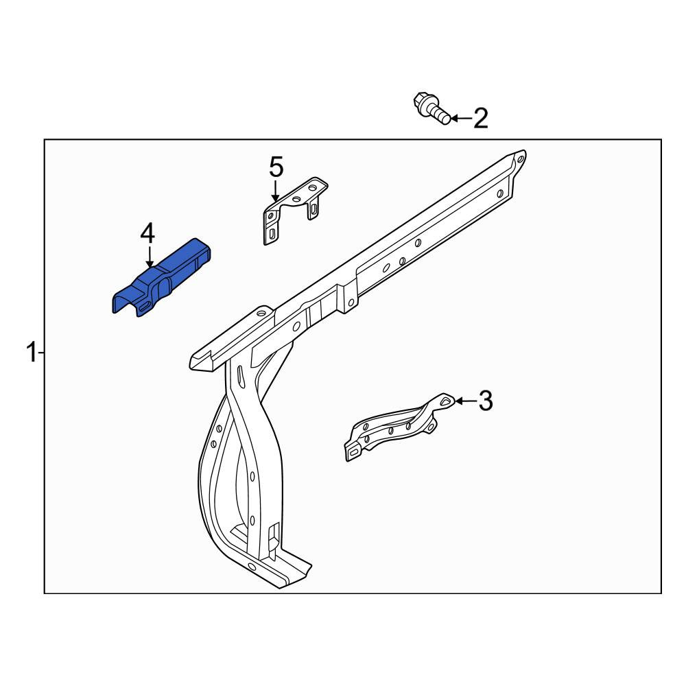 Genuine Audi TT Roadster 8J Front Left Fender Bracket – OEM 8J0805637 (8J0-805-637)