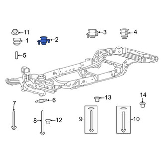 Ford OE - Center Front Body Mount Cushion