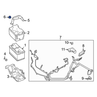 Ford OE - Battery Hold Down Nut