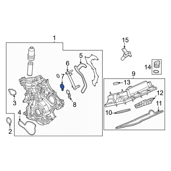Ford OE MB3Z6626C Engine Oil Pump Pickup Tube Gasket