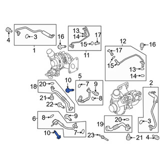 Ford OE - Left Inner Turbocharger Oil Line Bolt