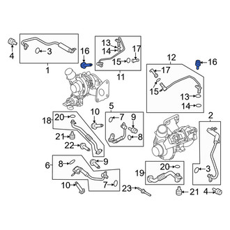 Ford OE - Right Lower Turbocharger Oil Line Bolt