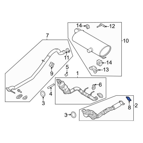 Exhaust Pipe Flange Gasket