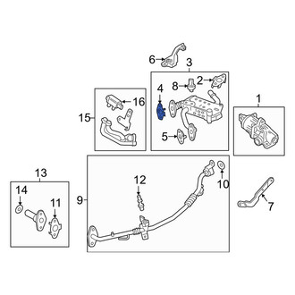 Ford OE - Right Exhaust Gas Recirculation (EGR) Cooler Gasket