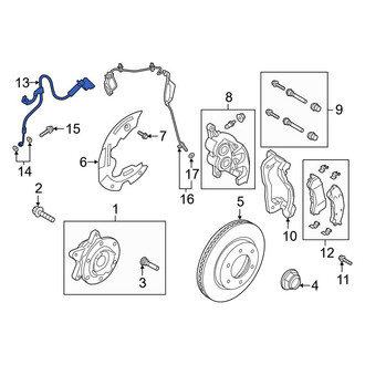 Ford OE - Front Left Brake Hydraulic Hose