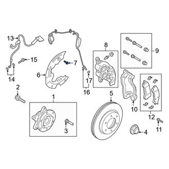 Ford OE - Brake Dust Shield Screw