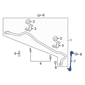 Ford OE - Front Suspension Stabilizer Bar Link