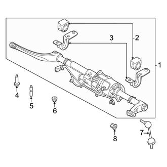 Ford OE - Front Suspension - Stabilizer Bar & Components (Stabilzier Bar Disconnect)