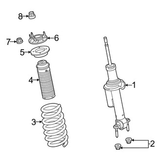 Ford OE - Front Suspension - Shocks & Components (With Bilstein Shocks, W/O Sasquatch Package)