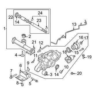 Ford OE - Front Suspension - Carrier & Components (Locking)