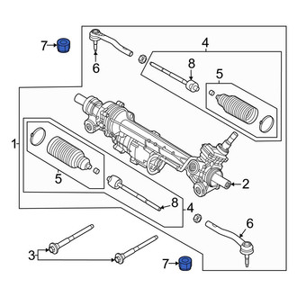Ford OE - Steering Tie Rod Nut