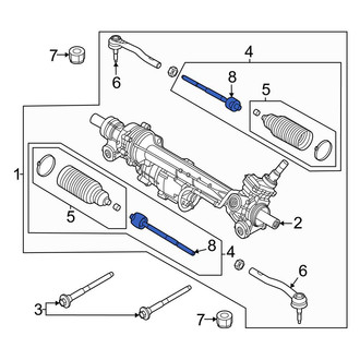 Ford OE - Right Outer Steering Tie Rod End