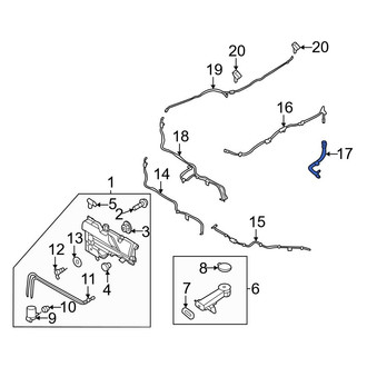Ford OE - Front Windshield Washer Nozzle