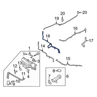 Ford OE - Front Windshield Washer Hose