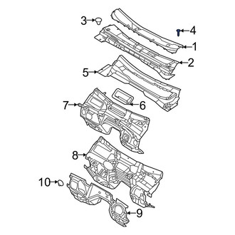 Ford OE - Cowl Grille Panel Bolt