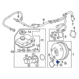 Ford OE - Power Brake Booster Vacuum Sensor Grommet