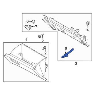 Ford OE - Glove Box Support