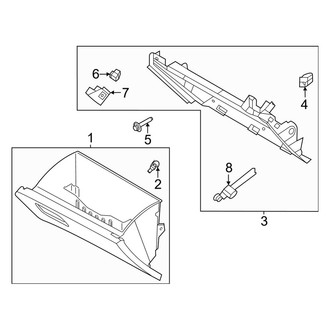 Ford OE - Instrument Panel - Glove Box