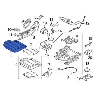 Ford OE - Front Right Seat Cover