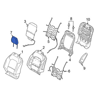 Ford OE - Rear Center Headrest