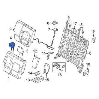 Ford OE - Rear Center Headrest