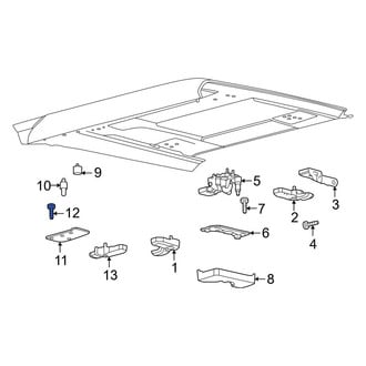 Ford OE - Convertible Top Hinge Bolt