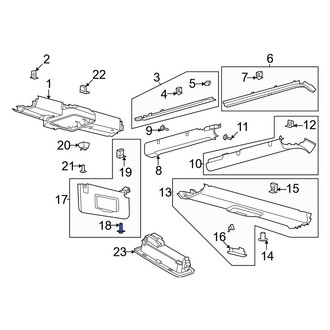Ford OE - Sun Visor Screw