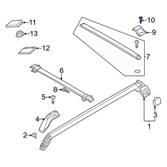 Ford OE - Front Roof Luggage Carrier Cross Rail Bolt