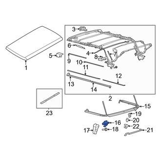Ford OE - Left Roof Bow Bracket