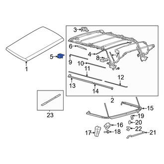 Ford OE - Front Left Convertible Top Hinge