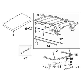 Ford OE - Right Roof Side Rail