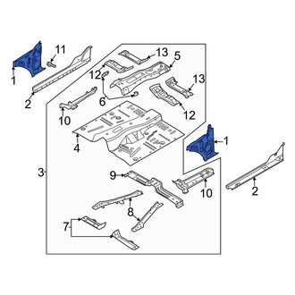 Ford OE - Left Cowl Side Panel
