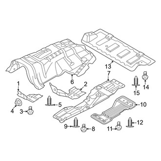 Ford OE - Pillars, Rocker & Floor - Under Cover & Splash Shields (4 Doors)
