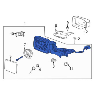 Ford OE - Front Right Door Mirror